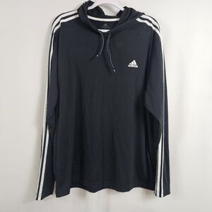 Adidas Primegreen Hooded Long Sleeve Pullover In Black - Size XL